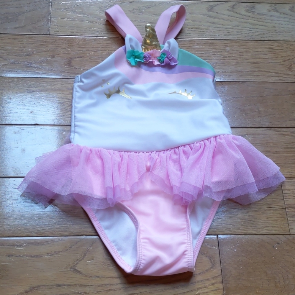 5/$20 Cat & Jack toddler girl unicorn swimsuit